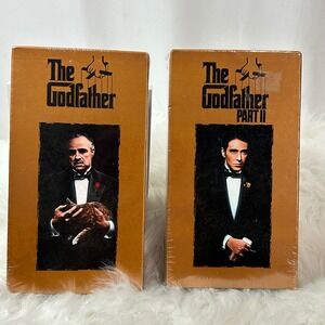 The Godfather‎ & The Godfather Part II VHS Tapes - New Sealed THX Digital